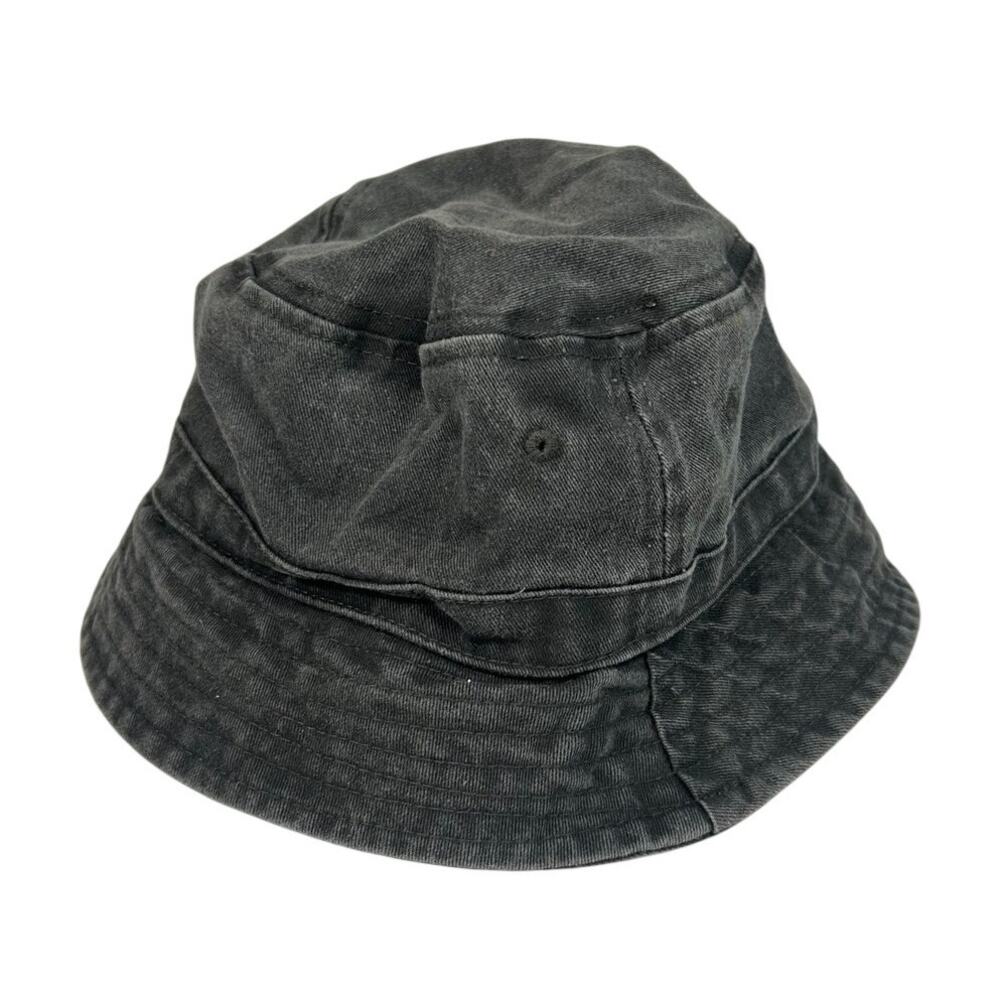 Unisex Urban outfitters Bucket Hat Denim Dark Gray- Cotton Casual 90s Minimalist